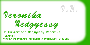 veronika medgyessy business card